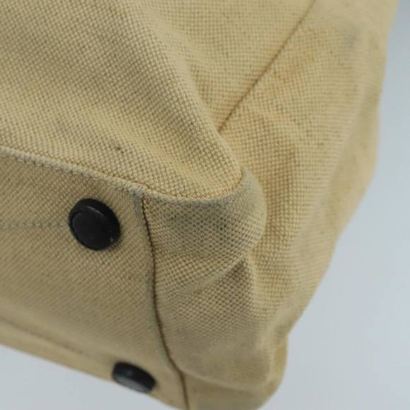 PRADA Tote Bag Canvas Beige Auth ti2434 - Picture 12 of 16